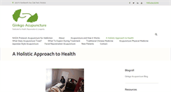 Desktop Screenshot of ginkgoacupuncture.com