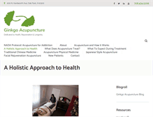 Tablet Screenshot of ginkgoacupuncture.com